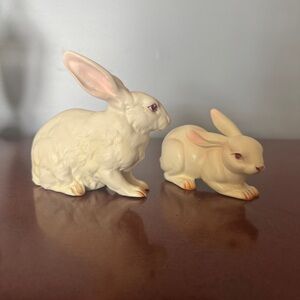 Lefton Rabbit Figurine Pair